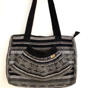 Artesanias Mr. Pinzon Mexico Fan Tote Shoulder Bo… - image 1